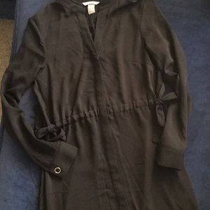 Black H&M shirt dress